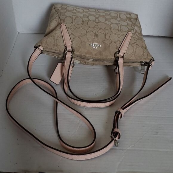 Coach Mini Kelsey Satchel Signature Jacquard Crossbody Shoulder WOMEN'S WOMAN'S - Picture 10 of 16